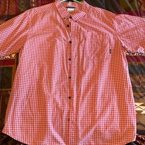 Columbia Short Sleeve Plaid Shirt